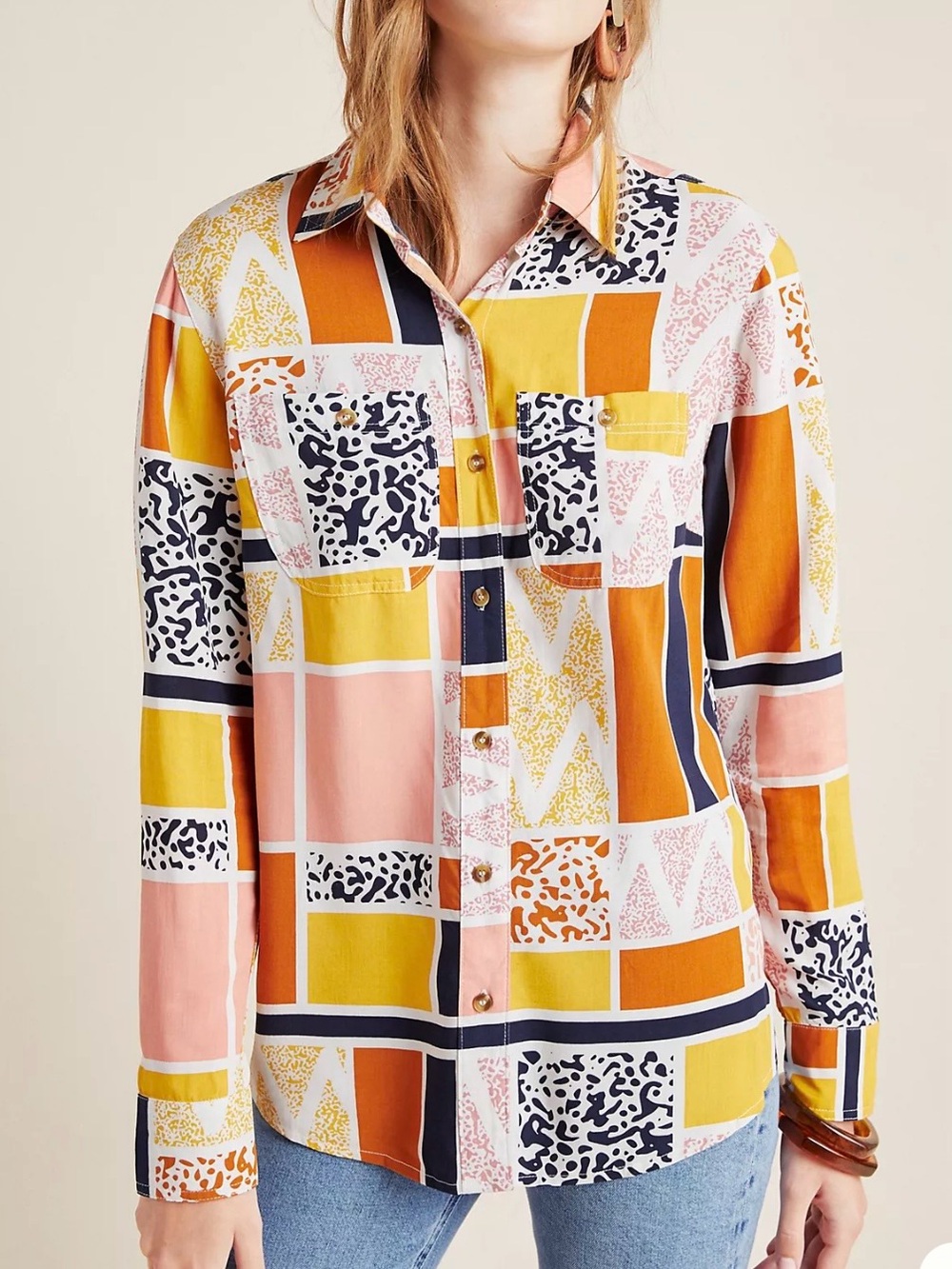 The Odells Diane Woven Buttondown Shirt